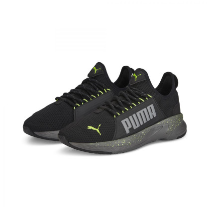 Чоловічі черевики Puma Softride Premier Slip On Splatter чорний/сірий