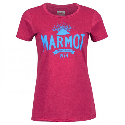 Dámské triko Marmot Carly Tee SS fialová red dahlia
