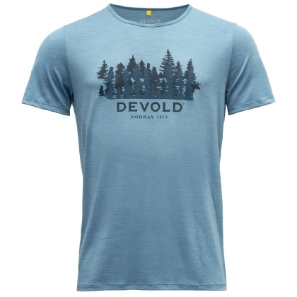 Чоловіча функціональна футболка Devold Ørnakken Merino 130 Tee Man блакитний