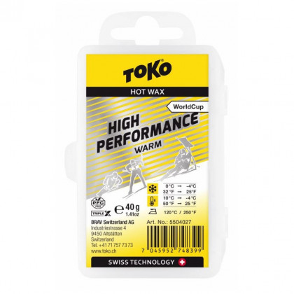 Віск TOKO World Cup High Performance теплий 40 g TripleX