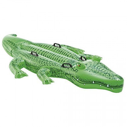 Надувний крокодил Intex Giant Gator RideOn 58562NP зелений