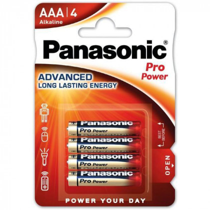 Акумулятор Panasonic Pro power gold AAA/4 червоний/синій