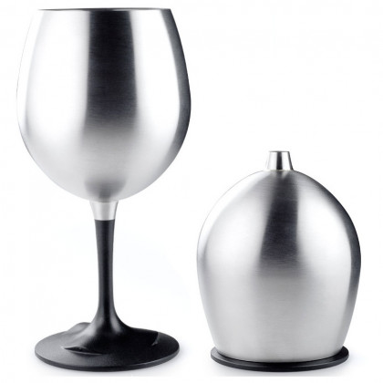 Стакан GSI Outdoors Glacier Stainless Red Wine Glass срібний