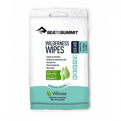 Серветки для прання Sea to Summit Wilderness Wipes XL 16 x 20cm (12pcs) білий
