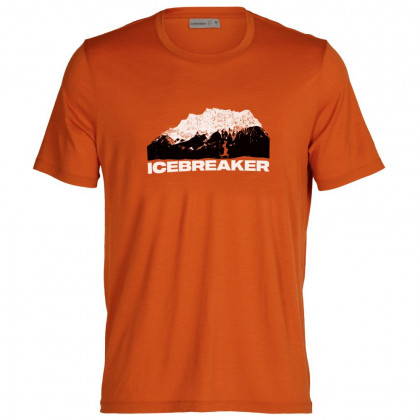 Чоловіча футболка Icebreaker T-Lite II SS Tee Icebreaker Mountain червоний