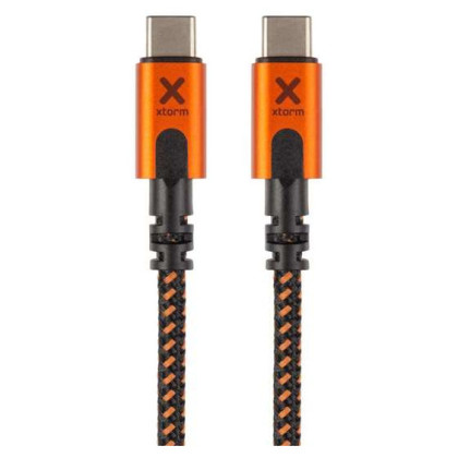 Кабель для зарядки і передачі даних Xtorm Xtreme USB-C PD cable (1,5m) чорний Black/Orange