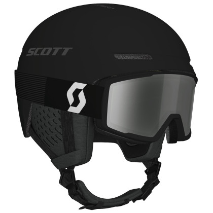 Комплект шолом та маска Scott Track + Factor Pro чорний/сірий mineral black/white