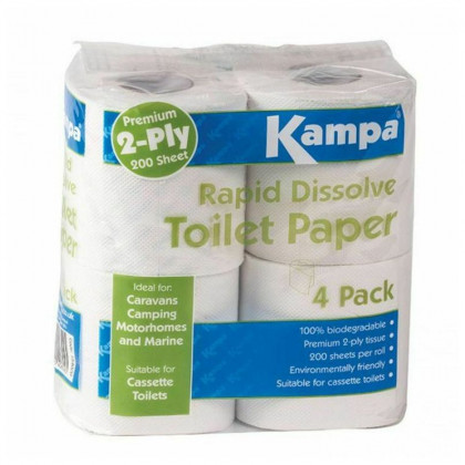 Туалетний папір Kampa Rapid білий