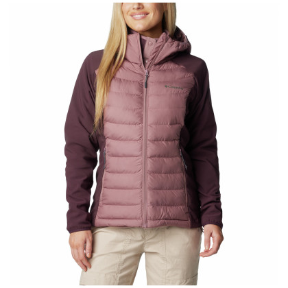 Жіноча зимова куртка Columbia Powder Lite™ II Hybrid Hooded Jacket фіолетовий Fig, Moonvista