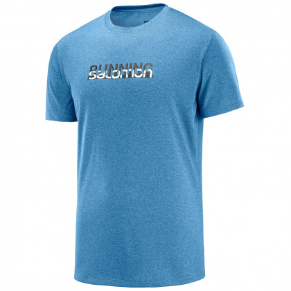 Pánské triko Salomon Agile Graphic Tee M modrá Alloy heat