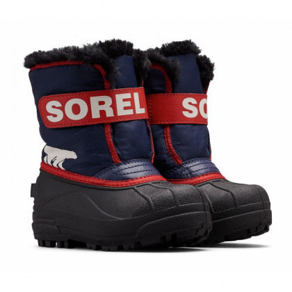 Дитячі зимові черевики Sorel Snow Commander синій/червоний