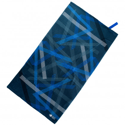 Rychleschnoucí ručník Aquawave Aviro tmavě modrá BLUE LINES PRINT