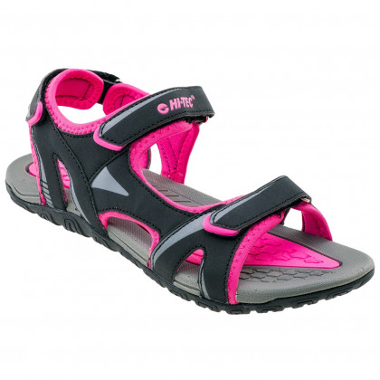 Dámské sandály Hi-Tec Caline Wo's černá/růžová BLACK/DARK GREY/FUCHSIA