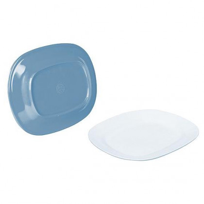 Tác Bo-Camp Dish plate melamine 2 modrá Steel blue