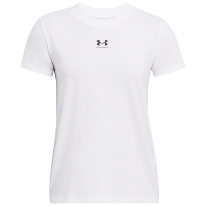 Жіноча футболка Under Armour Campus Core SS білий WHT