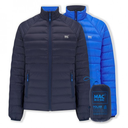 Чоловіча пухова куртка Mac in a Sac Reversible Polar Jacket (Sack) синій