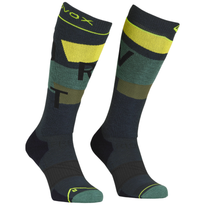 Чоловічі гетри Ortovox Freeride Long Socks Cozy Men's чорний Black Steel