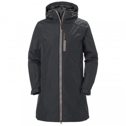 Жіноче зимове пальто Helly Hansen W Long Belfast Winter Jacket чорний/рожевий