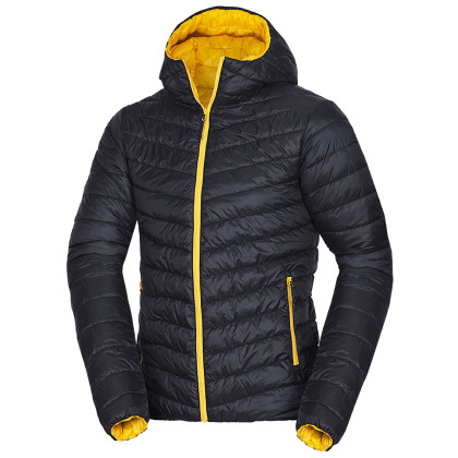 Чоловіча зимова куртка Northfinder Dan чорний/жовтий