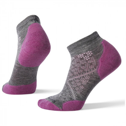 Жіночі шкарпетки Smartwool Performance Run Trgtd Cushion Low Cut сірий/фіолетовий