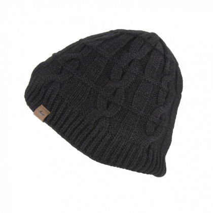 Водонепроникна шапка SealSkinz WP Cold Weather Cable Knit Beanie чорний