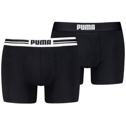 Чоловічі боксери Puma Everyday Placed Logo Boxer 2P чорний Black