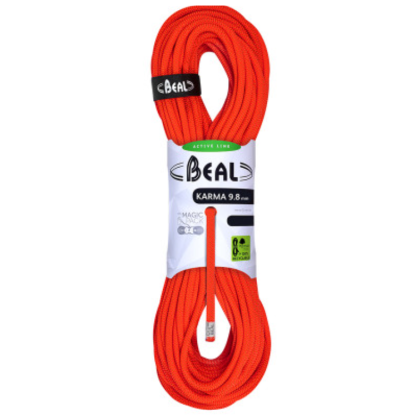 Альпіністська мотузка Beal Karma 9,8 mm (40 m) помаранчевий