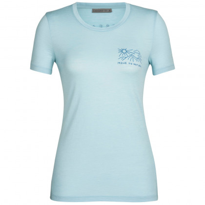 Жіноча футболка Icebreaker Women Tech Lite II SS Tee Mountain Lake блакитний