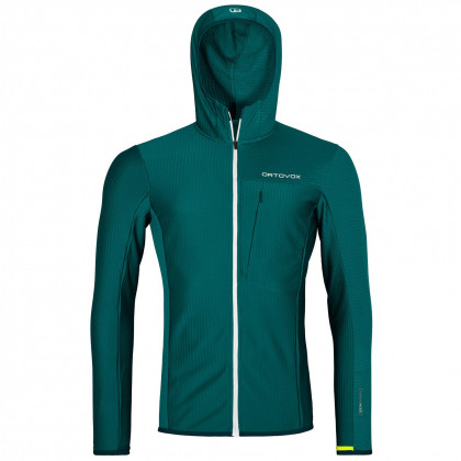 Чоловіча куртка Ortovox Fleece Light Grid Hooded Jacket зелений