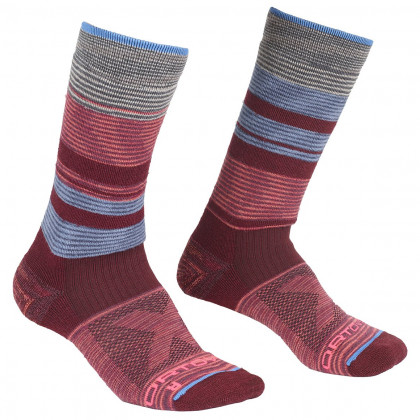 Шкарпетки Ortovox All Mountain Mid Socks Warm W бордовий multicolour