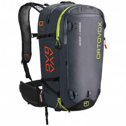 Лавинний рюкзак Ortovox Ascent 40 Avabag Kit чорний black anthracite