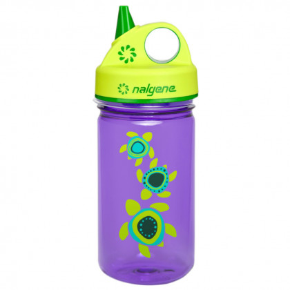 Дитяча пляшечка Nalgene Grip-n-Gulp жовтий/фіолетовий  Purple w/Sea Turtles