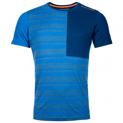 Чоловіча функціональна футболка Ortovox 185 Rock'N'Wool Short Sleeve синій