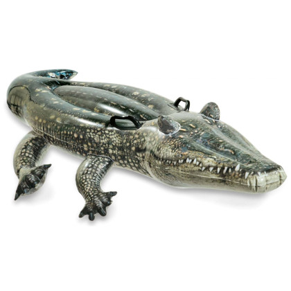 Надувний крокодил Intex Realistic Gator RideOn 57551NP темно-зелений