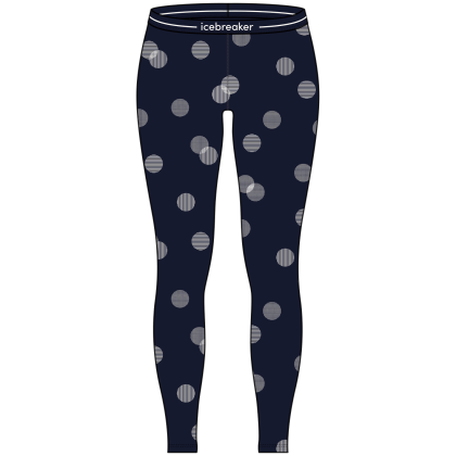 Жіноча функціональна нижня білизна Icebreaker W Mer 260 Vertex Leggings FallFlakes темно-синій Midnight Navy/Snow/J