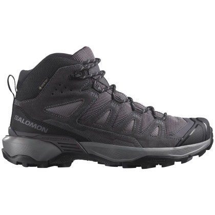 Жіночі черевики Salomon X Ultra 360 Leather Mid Gore-Tex сірий Shark / Nine Iron / Cloud Gray