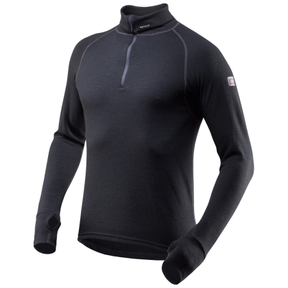 Pánský rolák Devold Expedition man zip neck černá