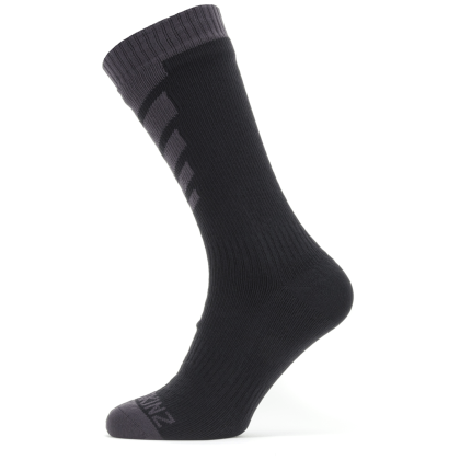 Nepromokavé ponožky Sealskinz WP Warm Weather Mid černá/šedá Black/Grey