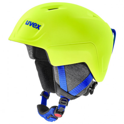 Dětská lyžařská přilba Uvex Manic Pro žlutá/modrá neon yellow