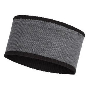 Пов'язка Buff Crossknit Headband чорний/сірий