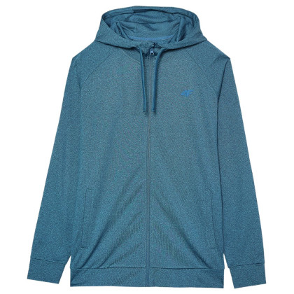 Чоловіча толстовка 4F Sweatshirt Fnk M404 синій TEAL MELANGE