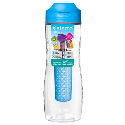 Láhev Sistema Tritan Infuser Bottle 800ml modrá Blue