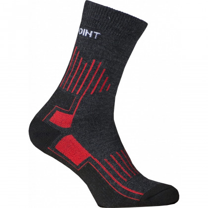 Ponožky High Point Lord 2.0 Merino černá/červená Black/red
