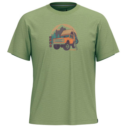 Футболка Smartwool Long Weekend Short Sleeve Graphic Tee зелений fern green