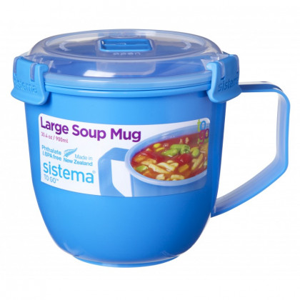 Hrnek Sistema Microwave Large Soup Mug Color modrá