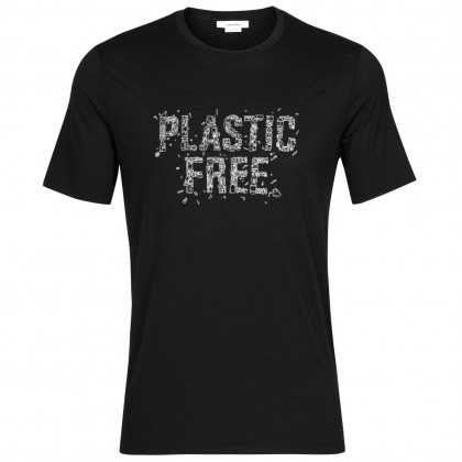 Чоловіча футболка Icebreaker Tech Lite II SS Tee Plastic Free чорний