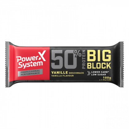 Батончик Jerky Power System Big Block 50% Vanilla Bar 100g