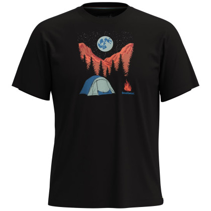 Футболка Smartwool Night Camp Short Sleeve Graphic Tee чорний black