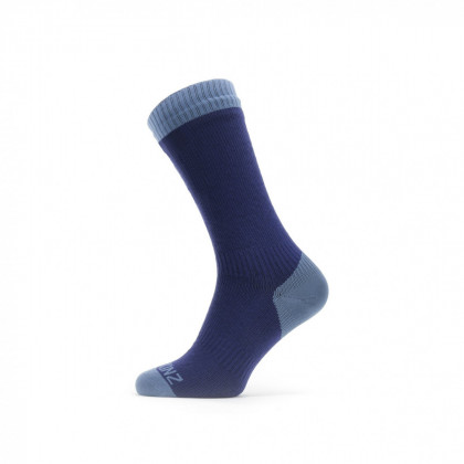 Непромокаючі шкарпетки SealSkinz WP Warm Weather Mid Lenght modrá/světle modrá