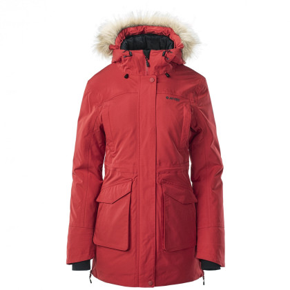 Жіноче зимове пальто Hi-Tec Lady Lasse червоний/чорний